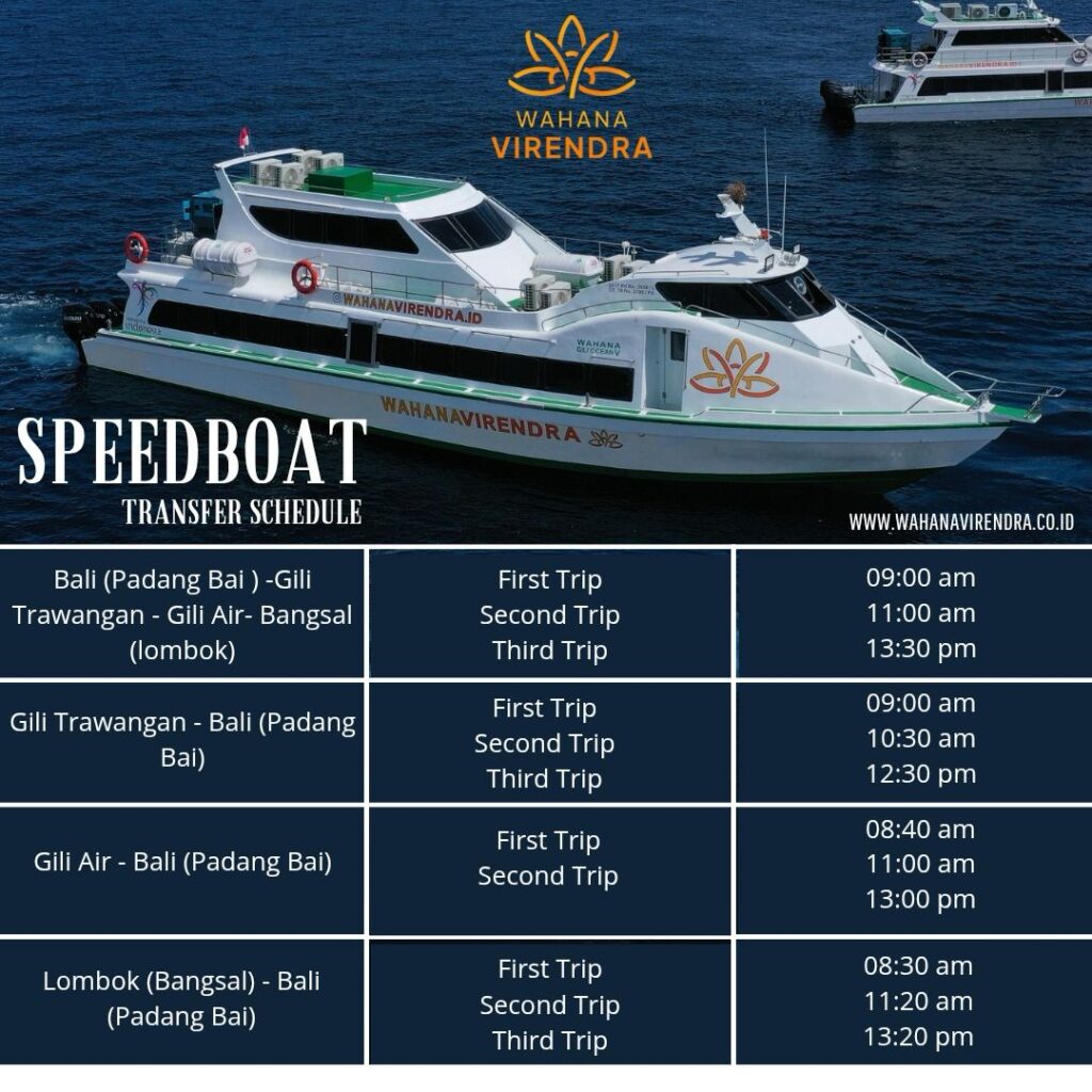 fast boat schedule