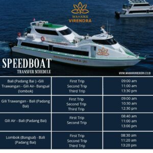 fast boat schedule