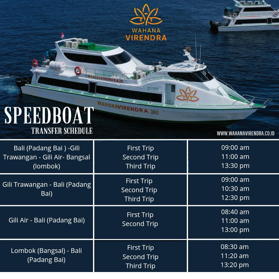 fast boat schedule