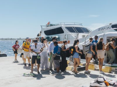 persiapan naik fast boat